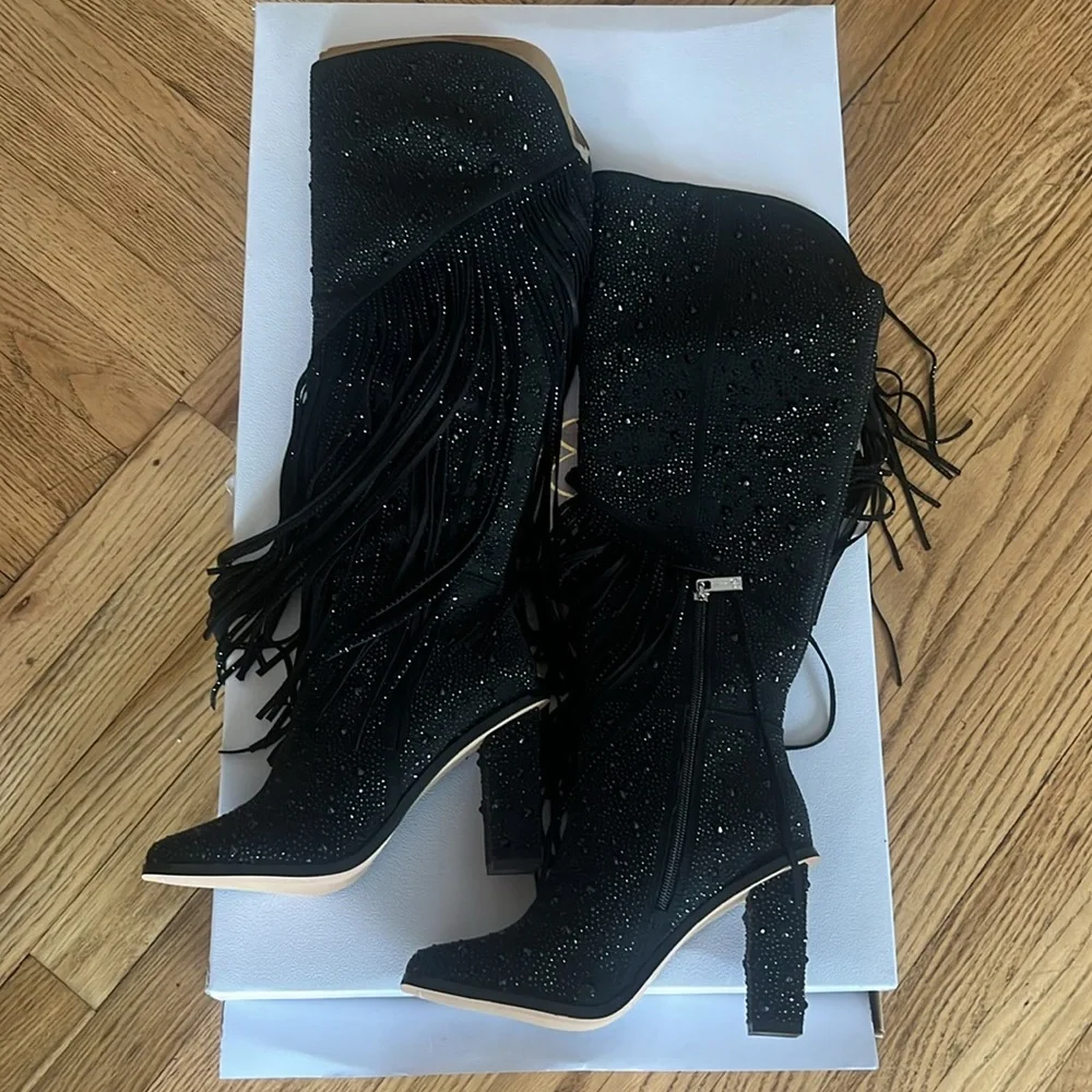 ‼️DELETING 10/1‼️ Jessica Simpson asire rhinestone cowboy boots - NEW WITH BOX - Picture 2 of 9